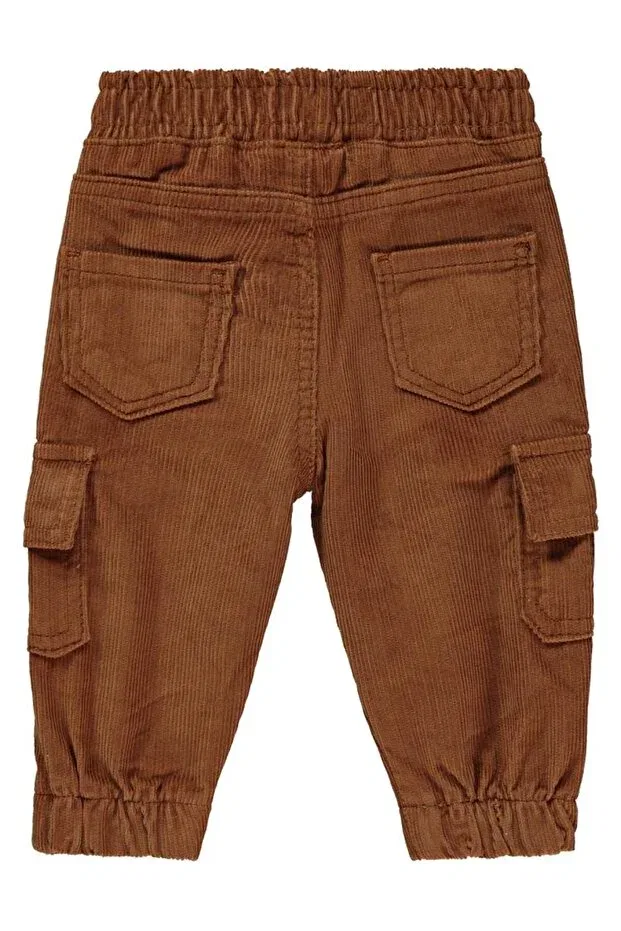 Детские брюки для девочек узкие вельветовые Cargo pocket pack of jogger pants Civil Baby, Cinnamon — фото 2