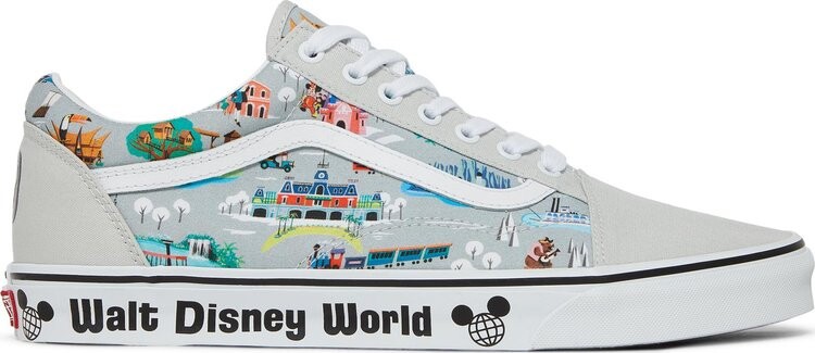 

Кеды Vans Disney x Old Skool 50th Anniversary - Disney Park Map, серый