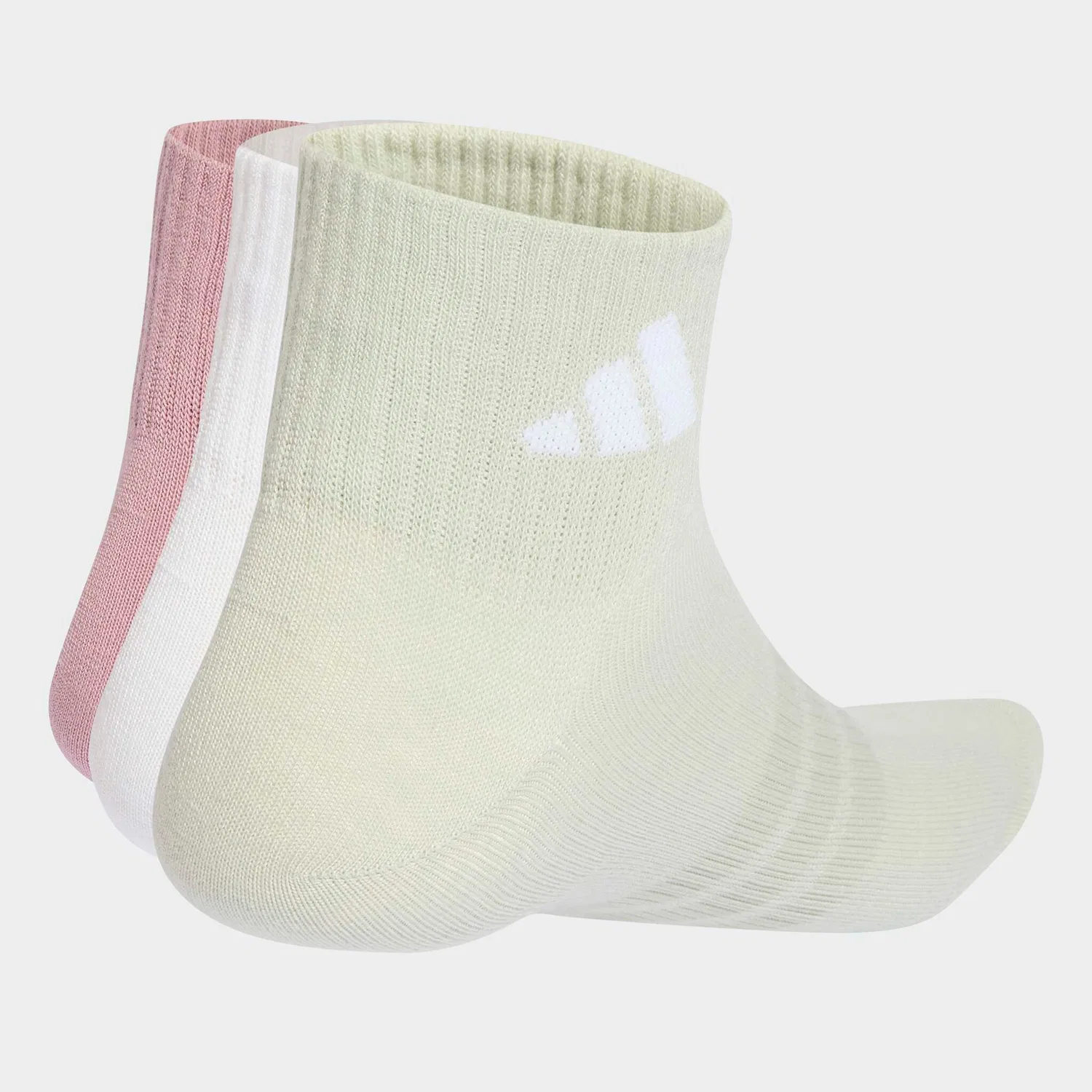 Женские спортивные носки с поддержкой свода стопы Adidas Performance, Magic Mauve/White/Halo Green/Grey Four — фото 2