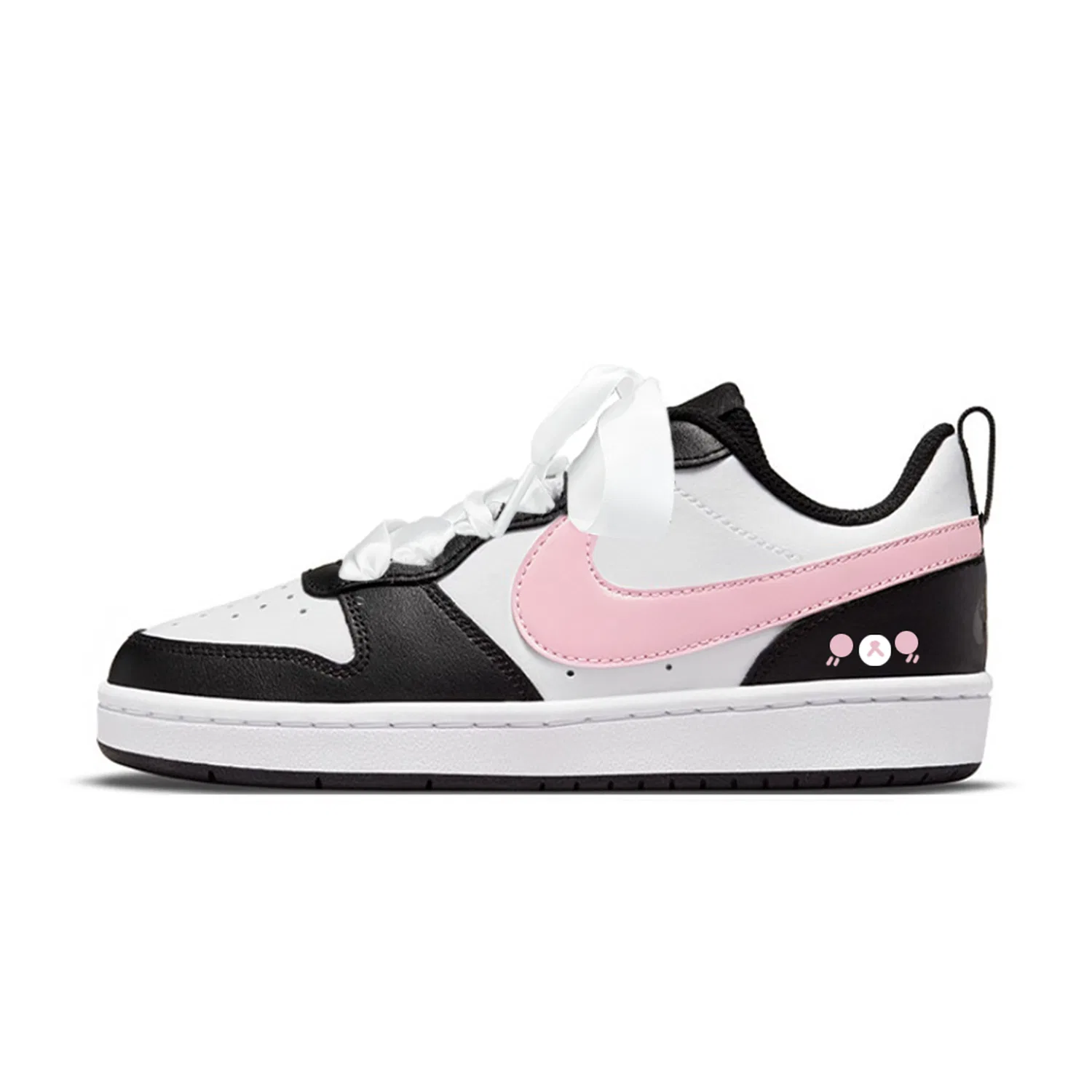 Детские кроссовки для скейтбординга с принтом Nike Court Borough 2, Nike, Pink White — фото 3