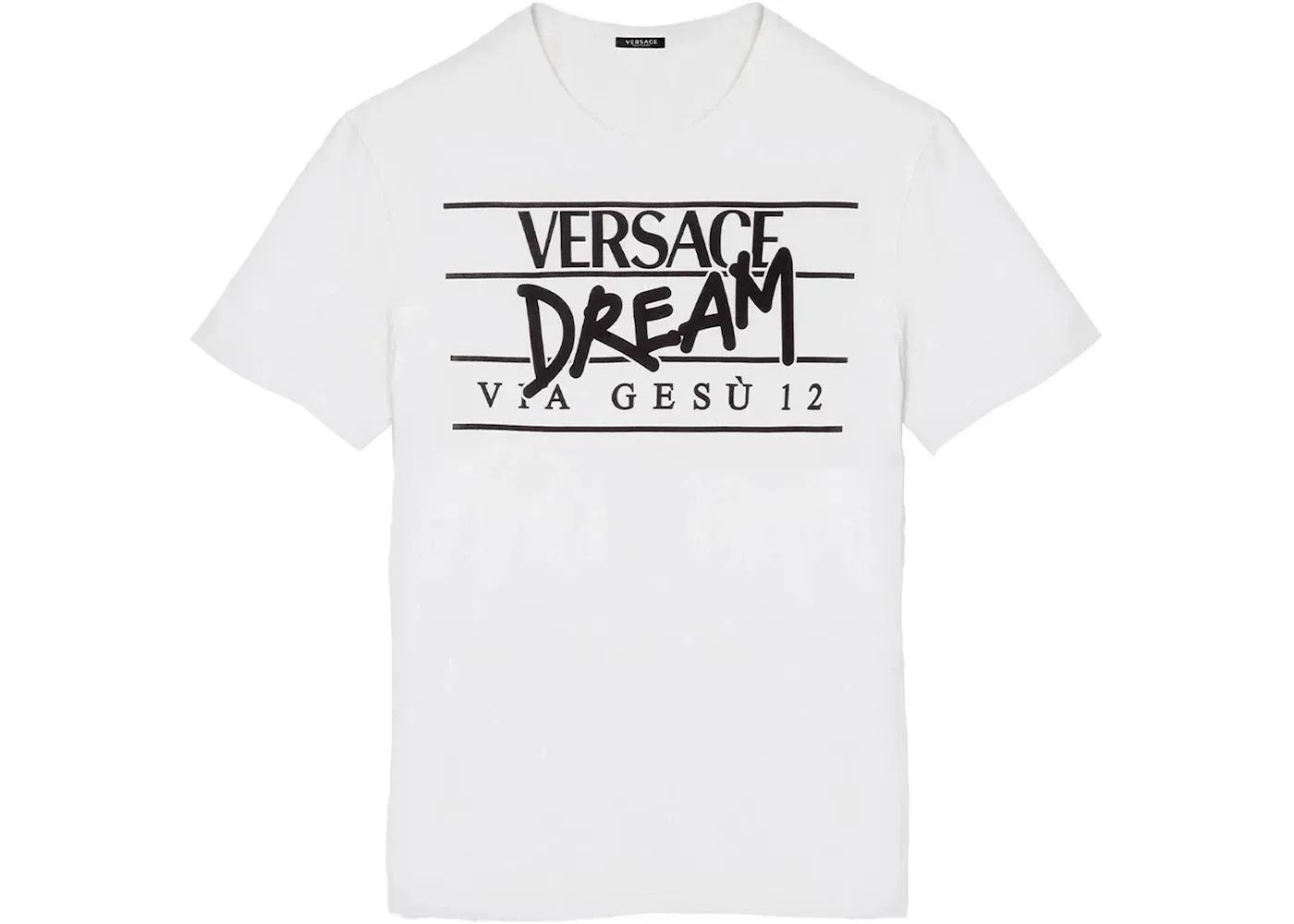 Мужская футболка с принтом T-shirt Versace, Белая