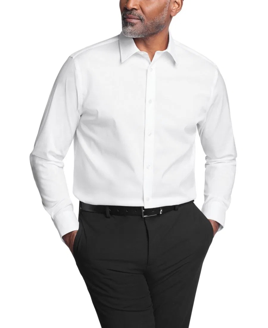 Мужская рубашка классическая с длинным рукавом, extra slim fit Calvin Klein, White