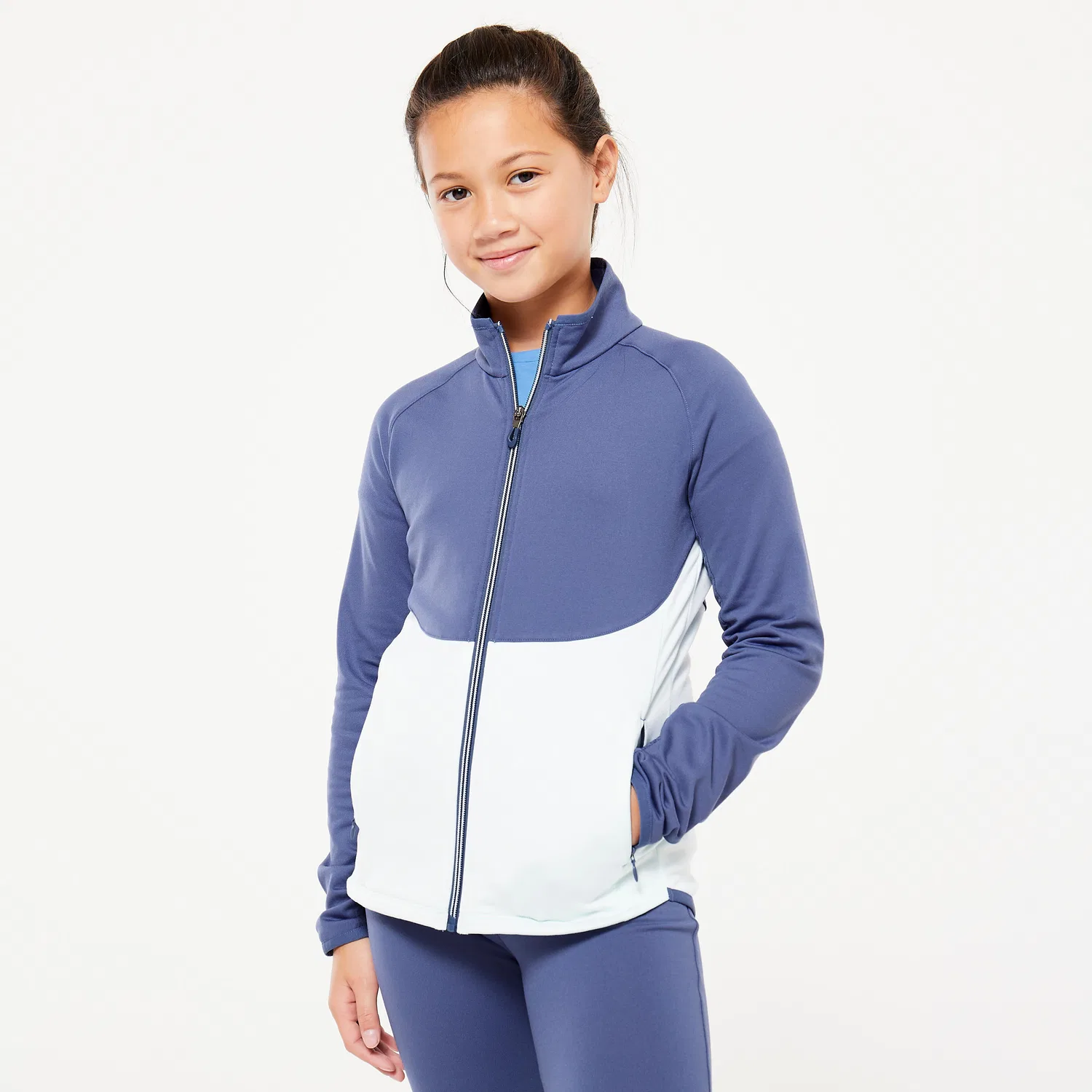 Детский спортивный костюм с длинным рукавом Decathlon, Kometblau / Zartes Grun — фото 2