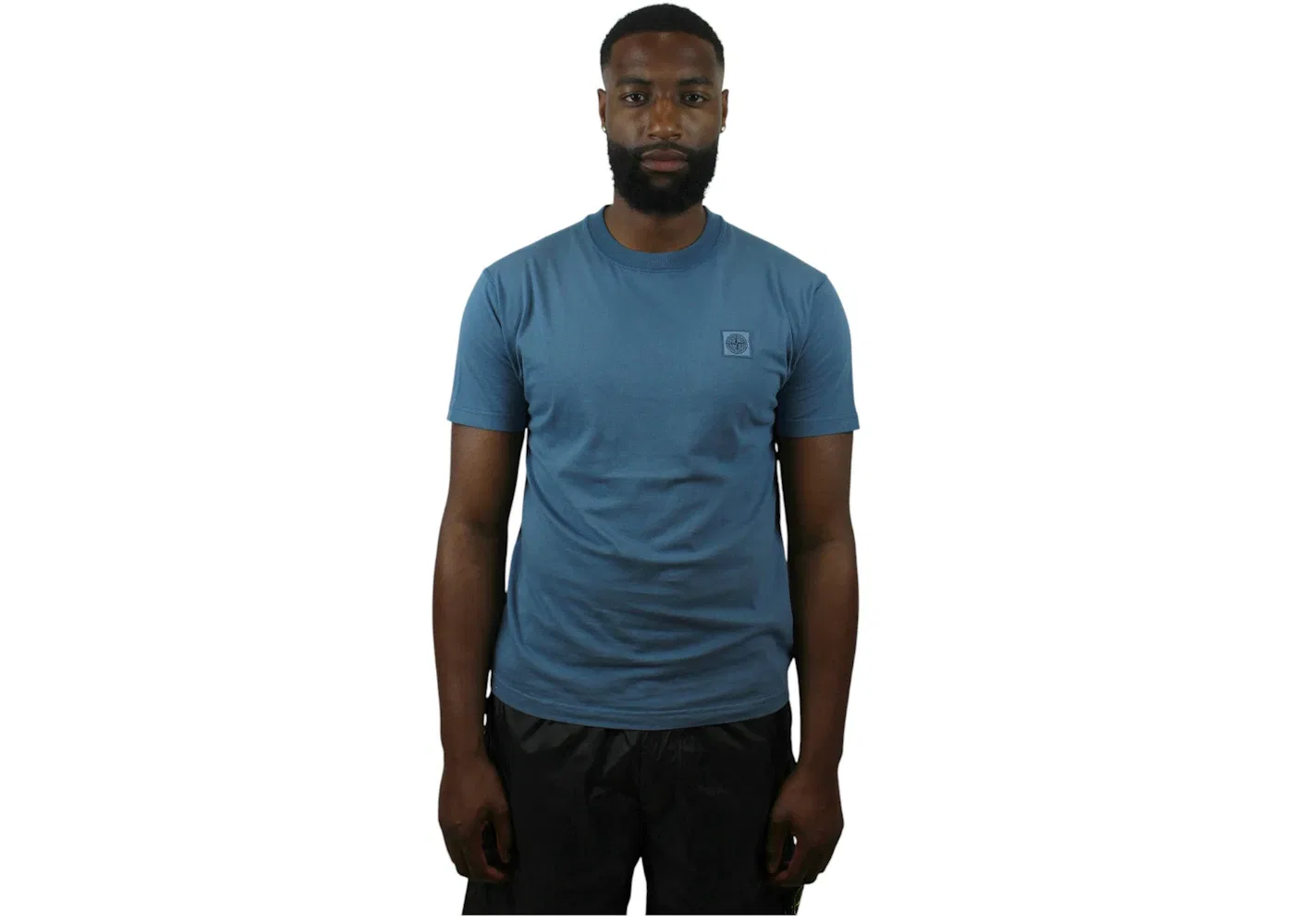 Мужская футболка с принтом Compass Logo Ghost Stone Island, Steel Blue — фото 2