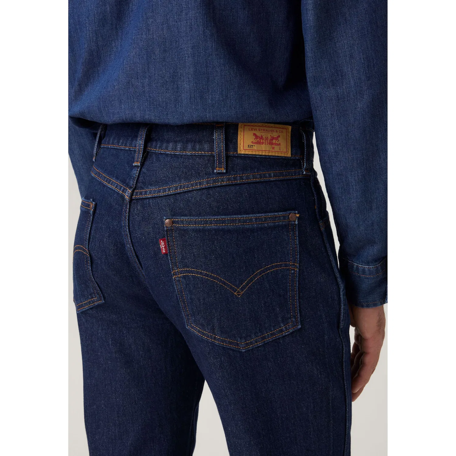 Мужские джинсы Bootcut 537 Western Levi's, Rocky Rinse — фото 2