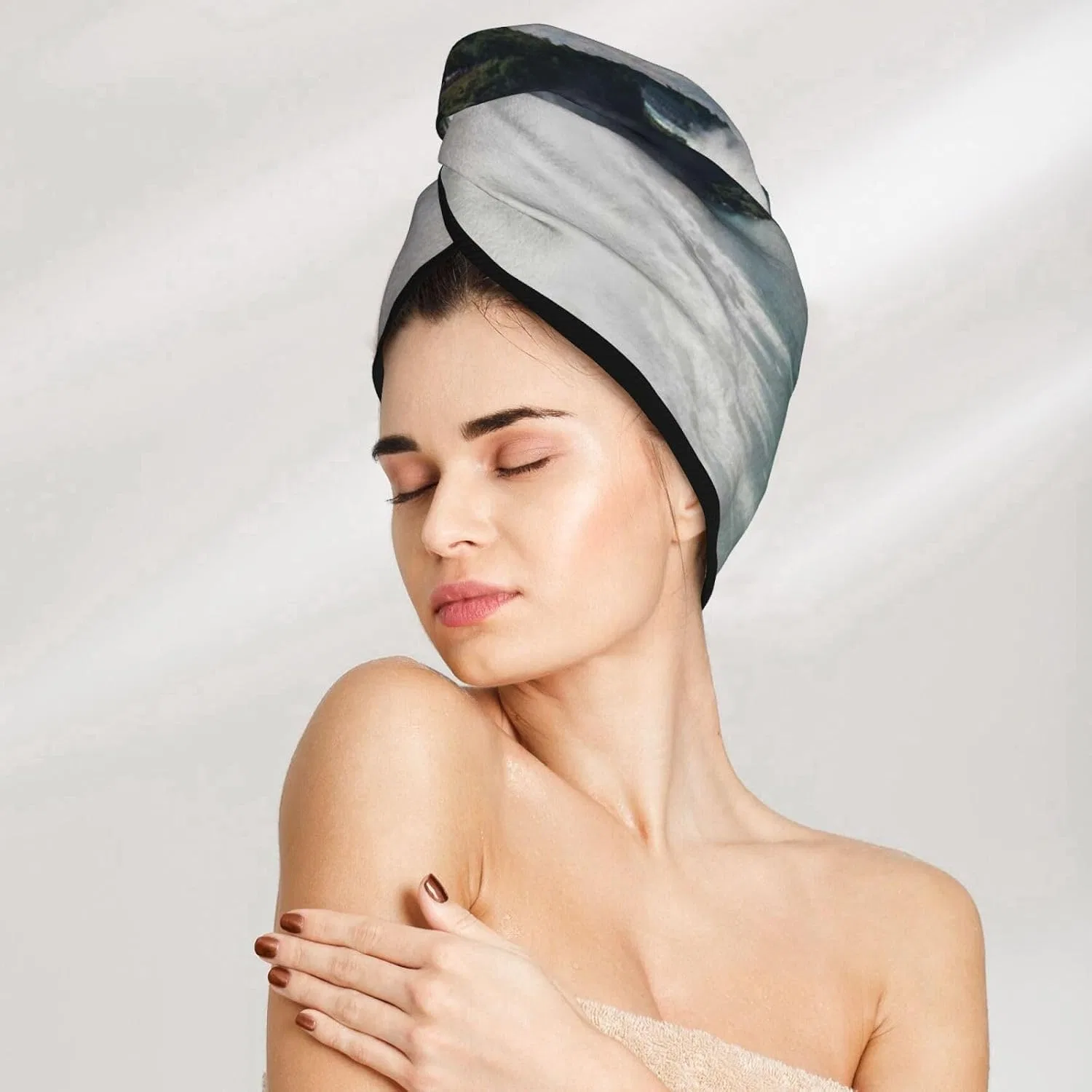 Шапочка для душа Microfiber, Xzeit, 64x26 см, Королевский синий — фото 2