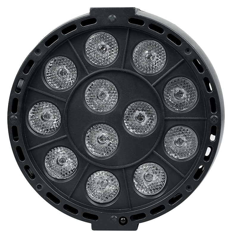 

Rockville RockPAR TRI LED RGB Compact Par Can Pro DJ DMX Wash Light+Remote Black ROCKPAR TRI BLACK