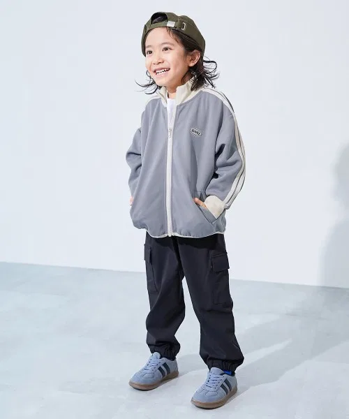 Детская спортивная куртка с лампасами, модель Side Line Track Jacket, devirock, Темно-коричневая — фото 4