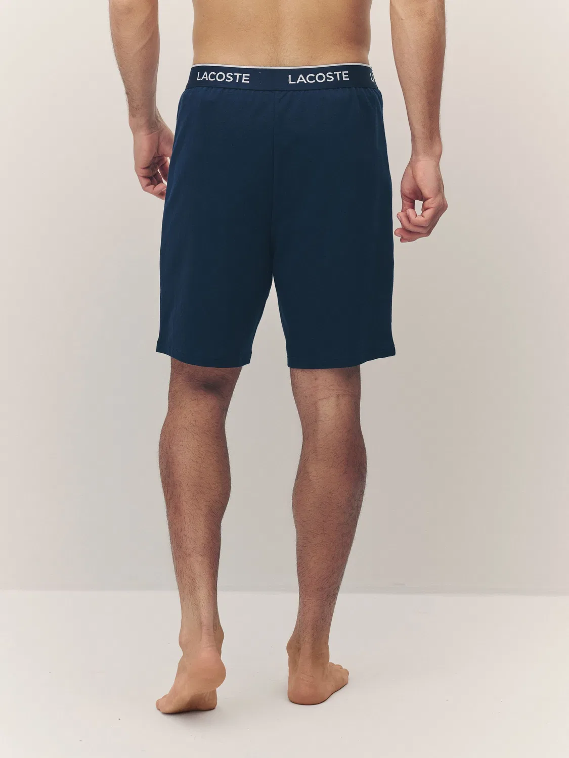 Шорты флисовые Lacoste Blue, синие — фото 2