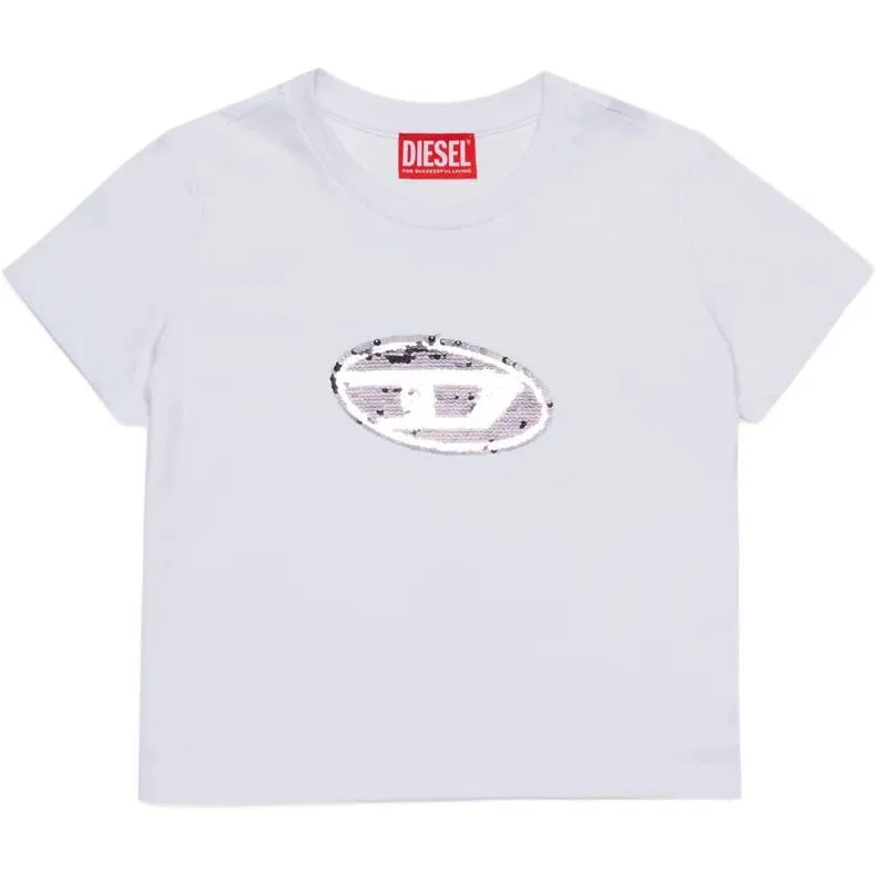Футболка с круглым вырезом DIESEL, White