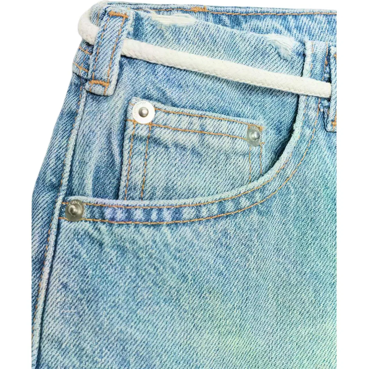 Женские джинсовые шорты ZW Series ZARA, Blue — фото 4