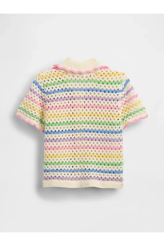 Детский кардиган для девочек с принтом Gap, Multicolor — фото 2