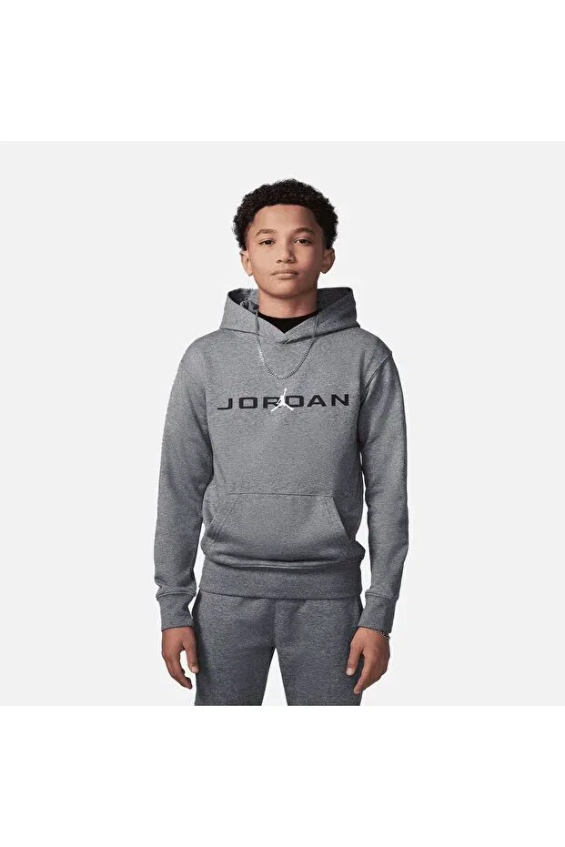 Детское худи с принтом MJ Baseline Jordan, Gray