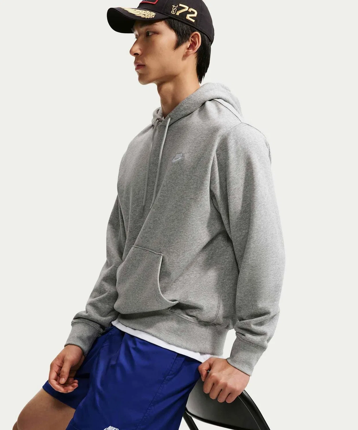 Мужские шорты из тканого материала с принтом Nike Club Woven Flow Deep Royal Blue — фото 4