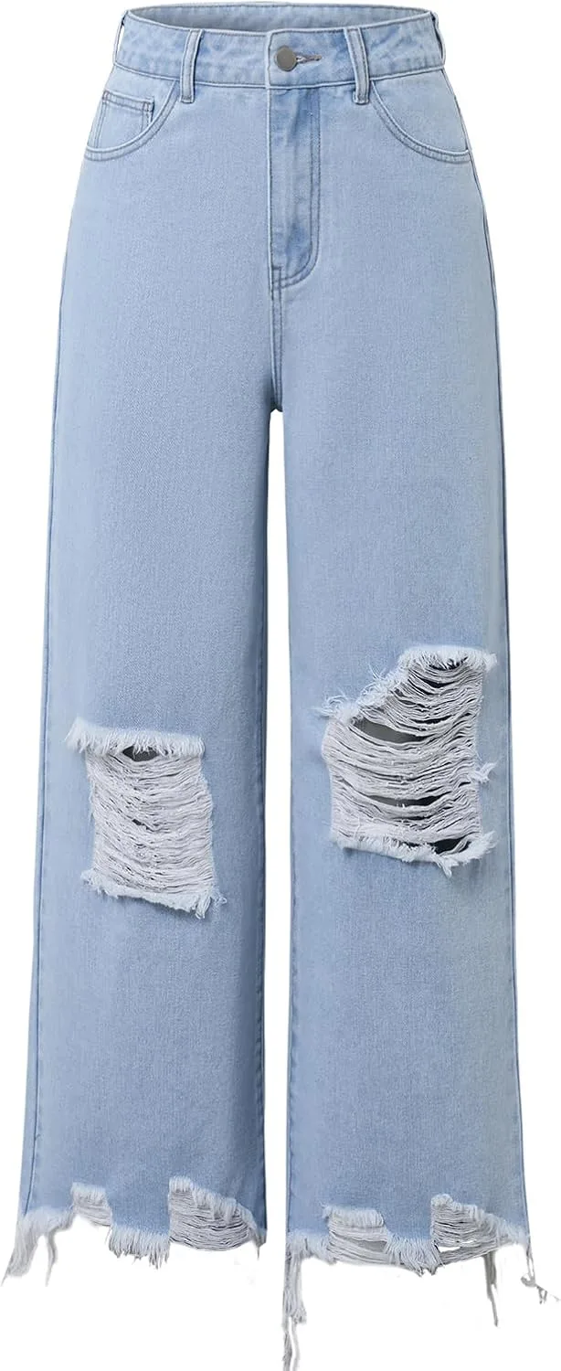 

Женские джинсы Wide Leg High Waist в стиле Boyfriend