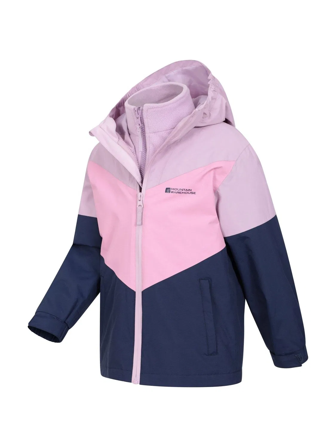 Куртка 3-в-1 Mountain Warehouse Lightning II для девочек, розовая