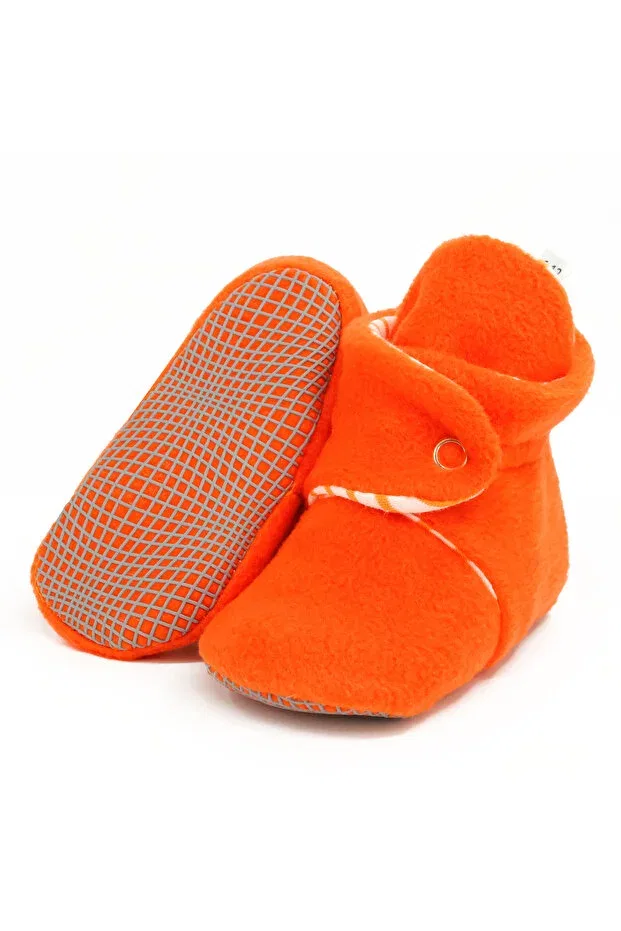 Детские тапочки для новорожденных с нескользящей подошвой Ella Bonna, Orange