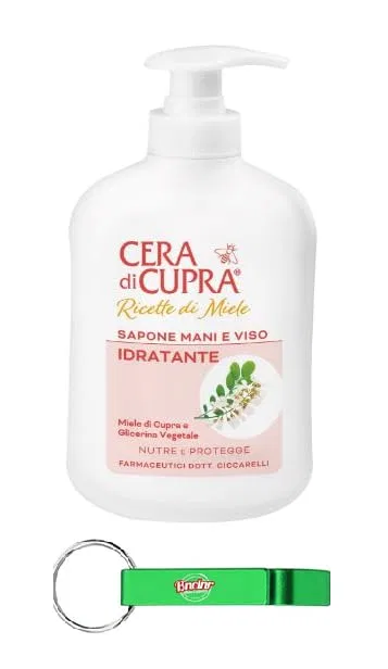 Жидкое мыло для рук и лица Cera di Cupra с медом Купра, 12 x 200 мл, Beni Culinari