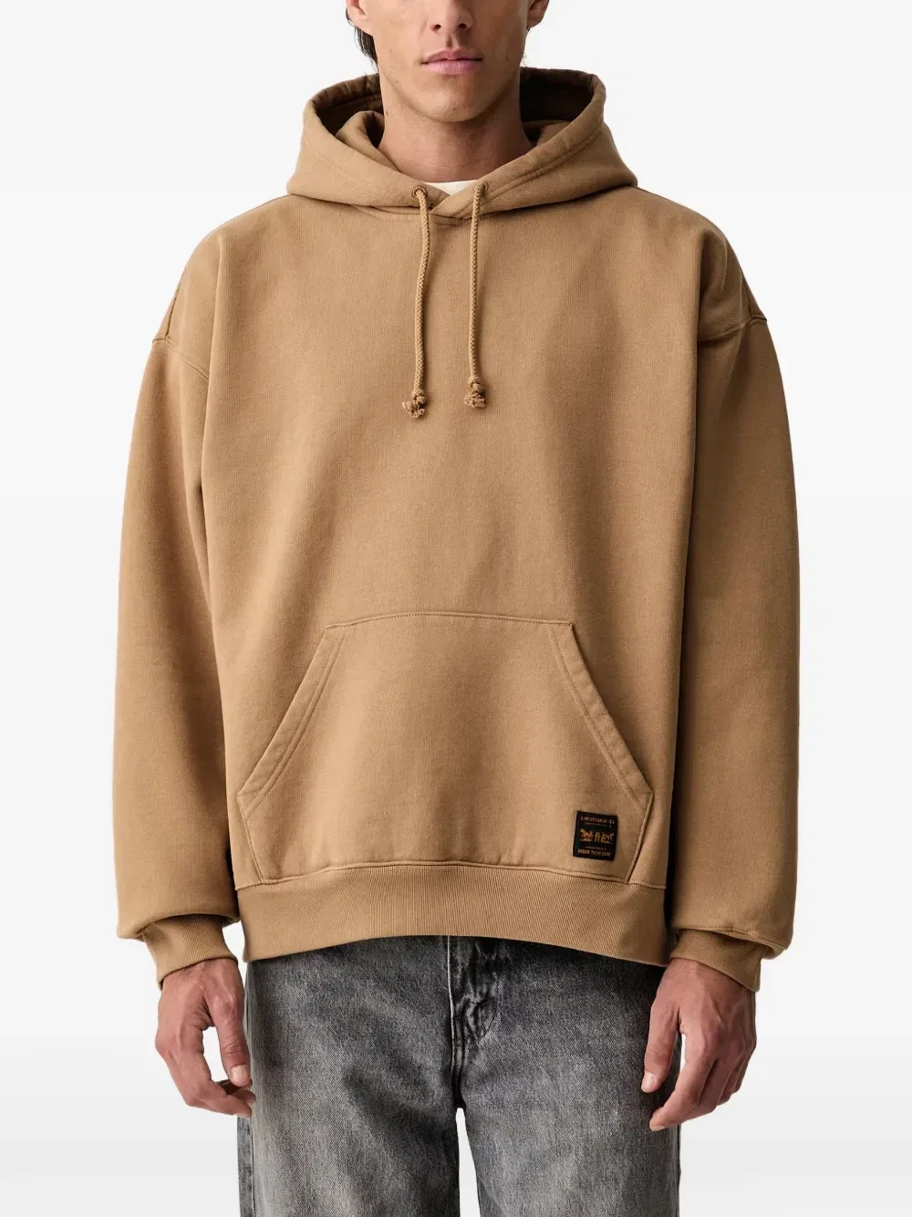 Толстовка с капюшоном, кулиской и нашивкой-логотипом Levi'S, коричневый
