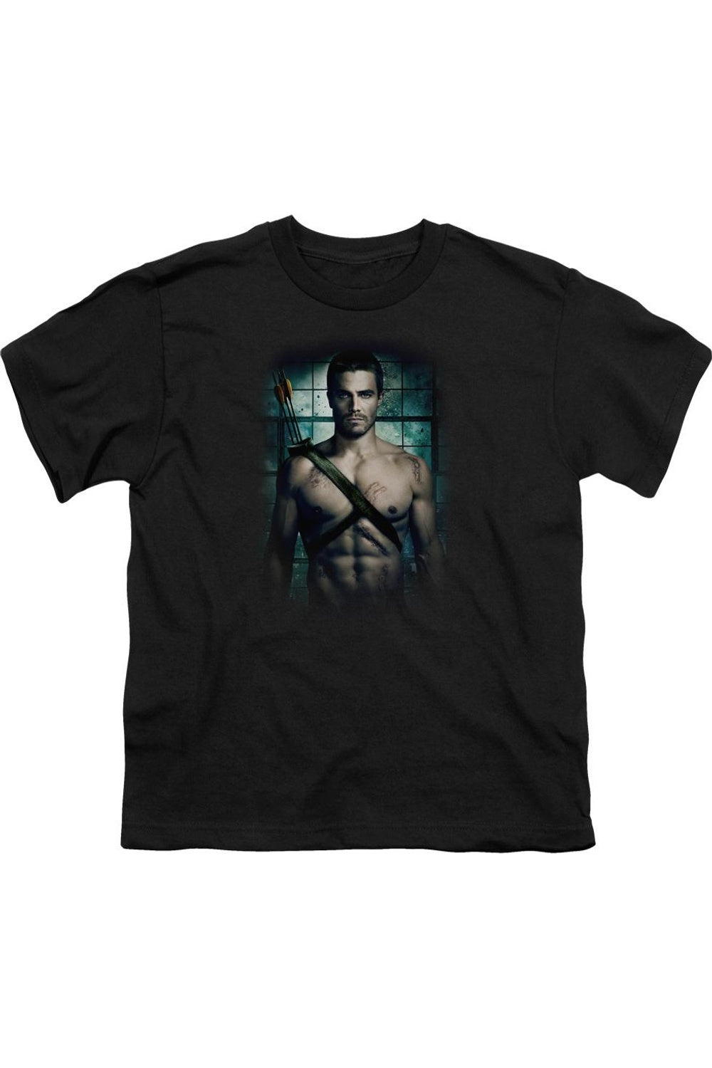 

Футболка Arrow Shirtless с коротким рукавом для подростков Gildan, черный