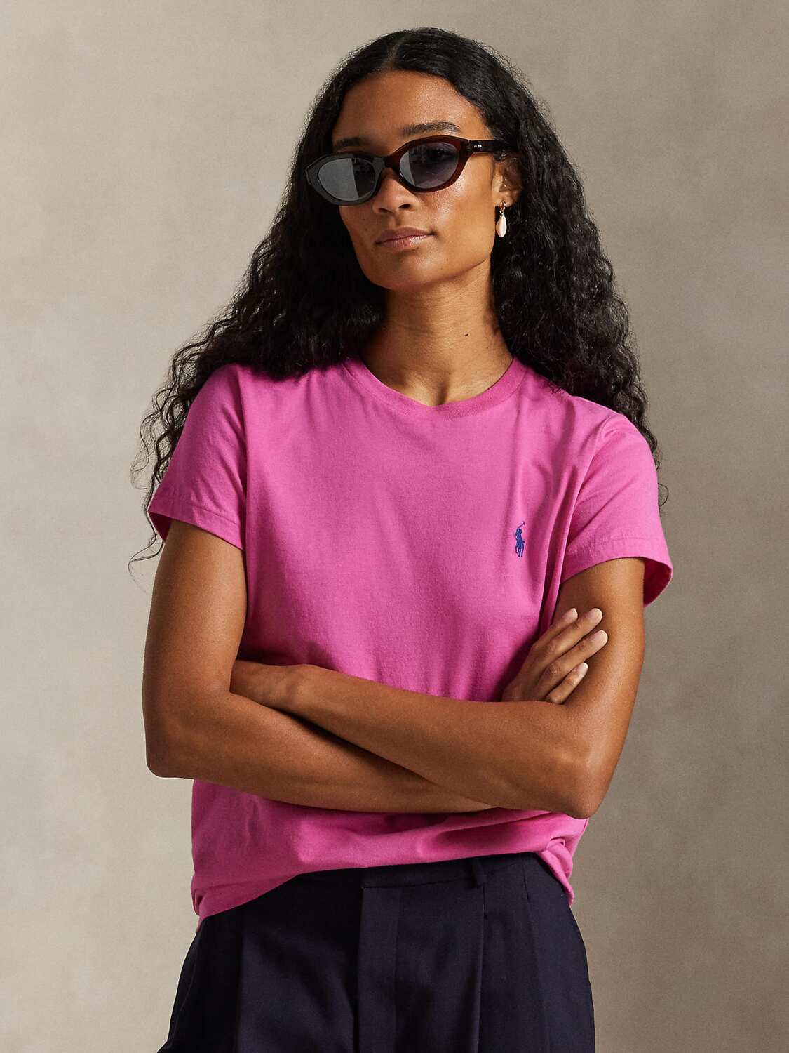Polo Ralph Lauren Футболка в светло-розовом цвете — фото 2
