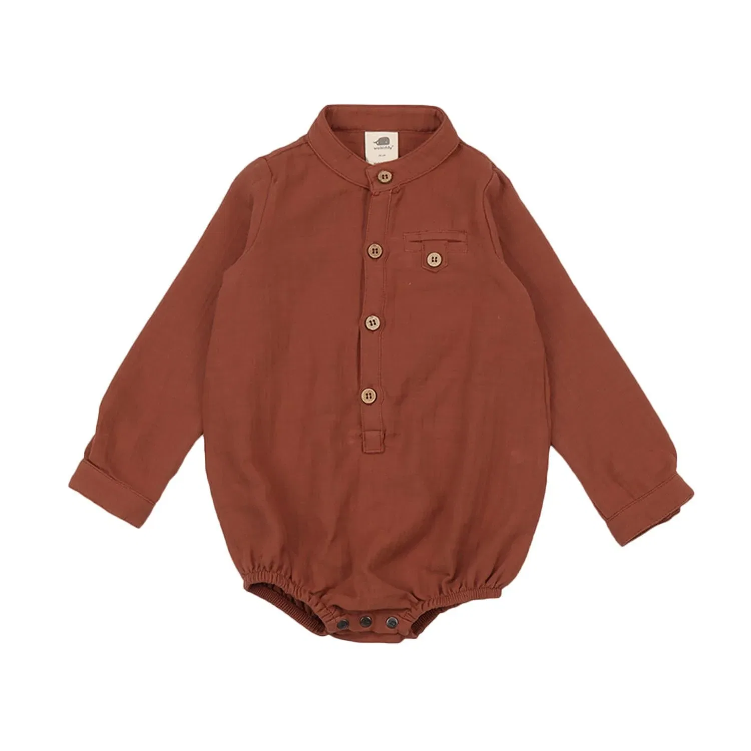Боди из муслина Body Walkiddy, терракотовый