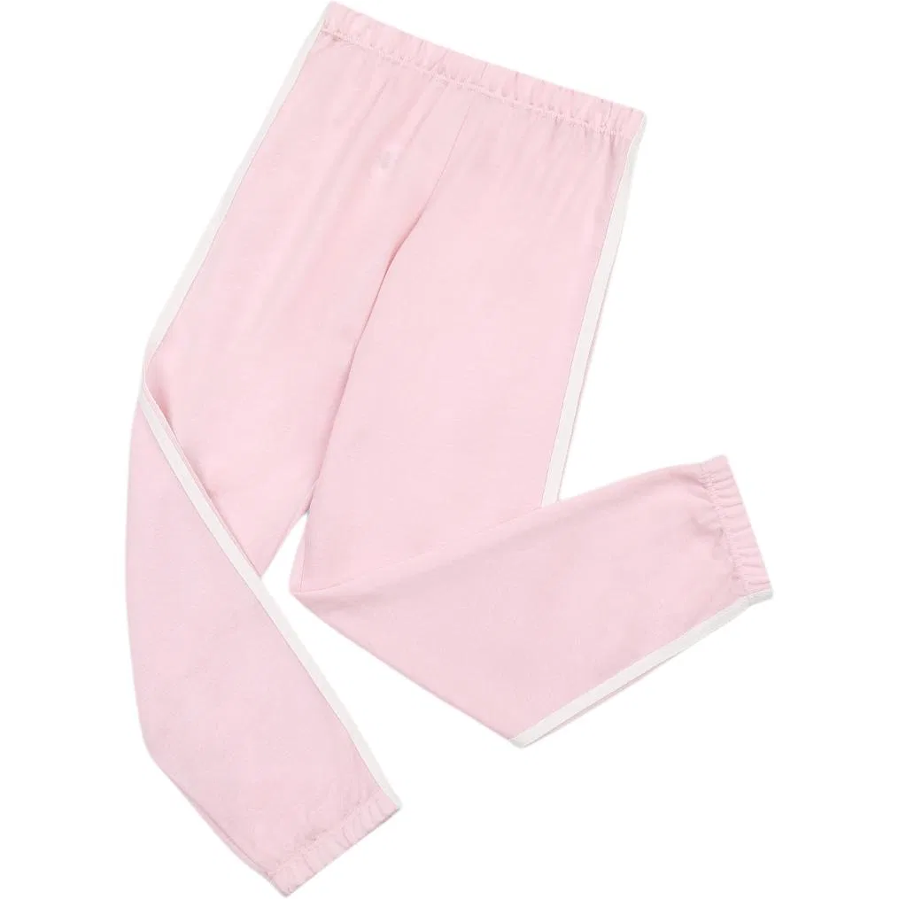 Детские спортивные штаны на резинке с цветовой блокировкой Red bean, Pink