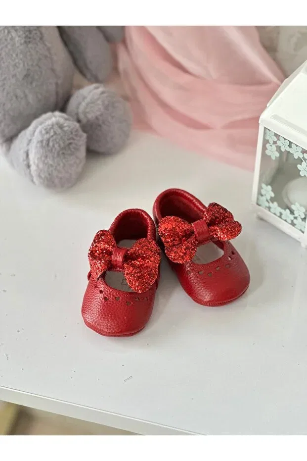 Детские мокасины для мальчиков без каблука Li Puna, Red