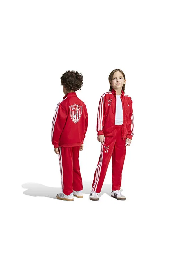 Детский спортивный костюм для девочек с принтом Firebird ts Adidas, Red