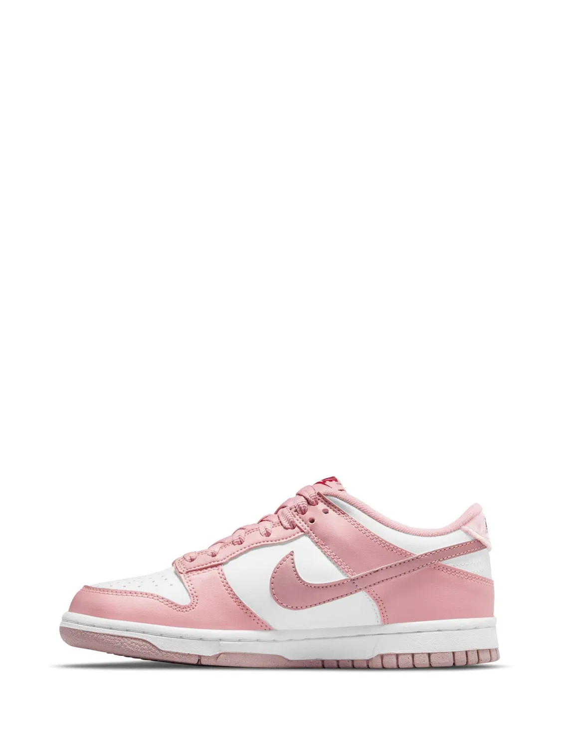 Кроссовки Nike Dunk Low, бело-розовые — фото 2