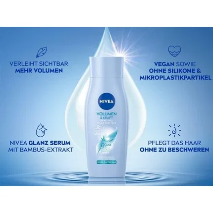 Шампунь для объема и укрепления волос NIVEA Volume & Strength pH Balance с экстрактом бамбука, 50 мл