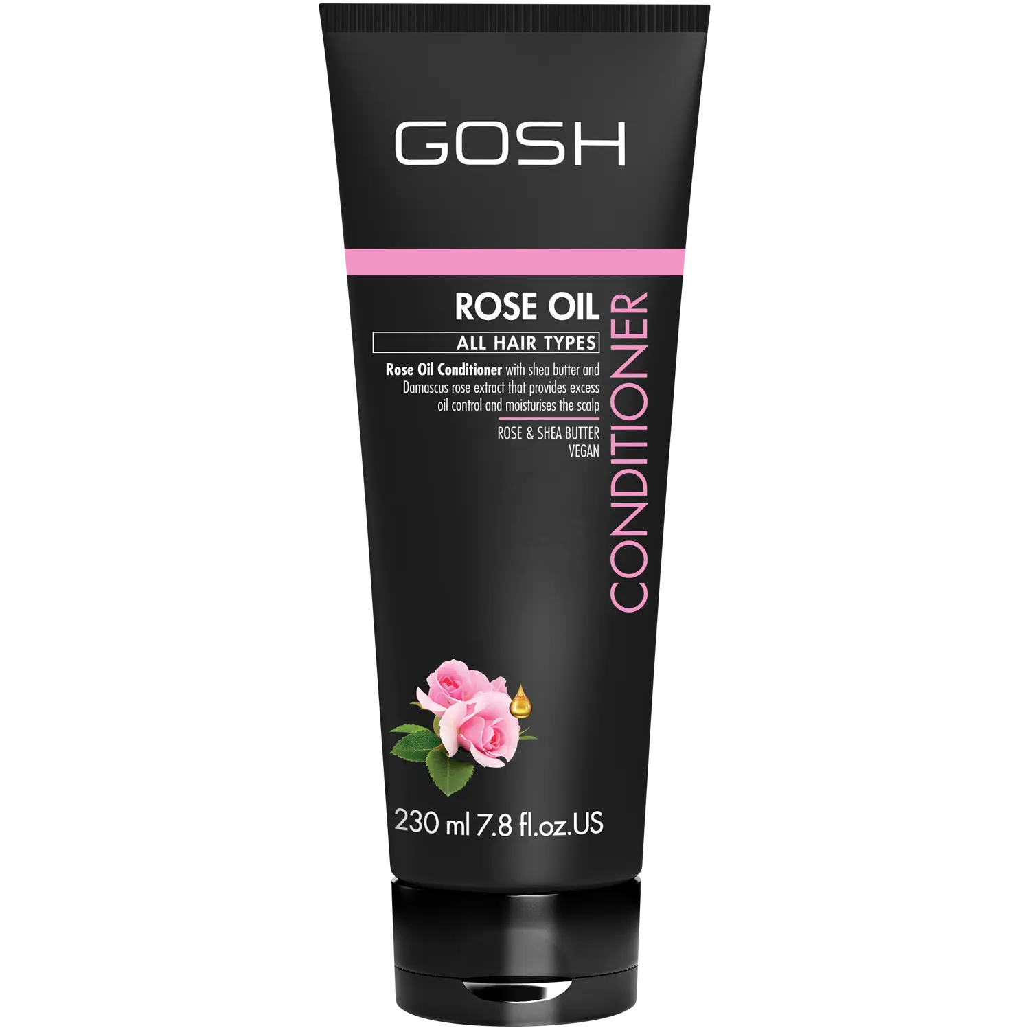 

Gosh Rose Oil кондиционер для волос с розовым маслом, 230 мл