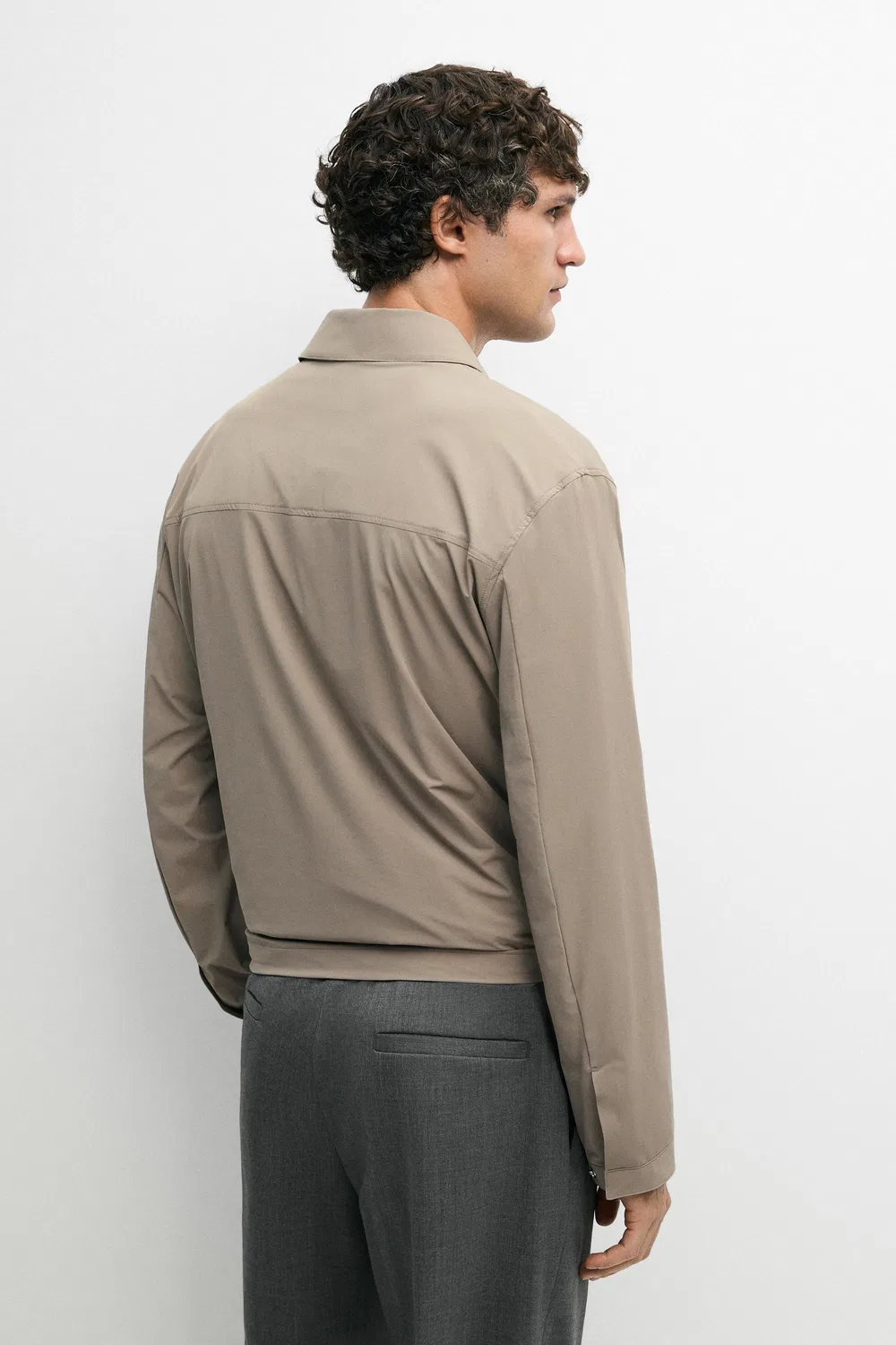Куртка Massimo Dutti, легкая короткая, универсальная, охра — фото 3