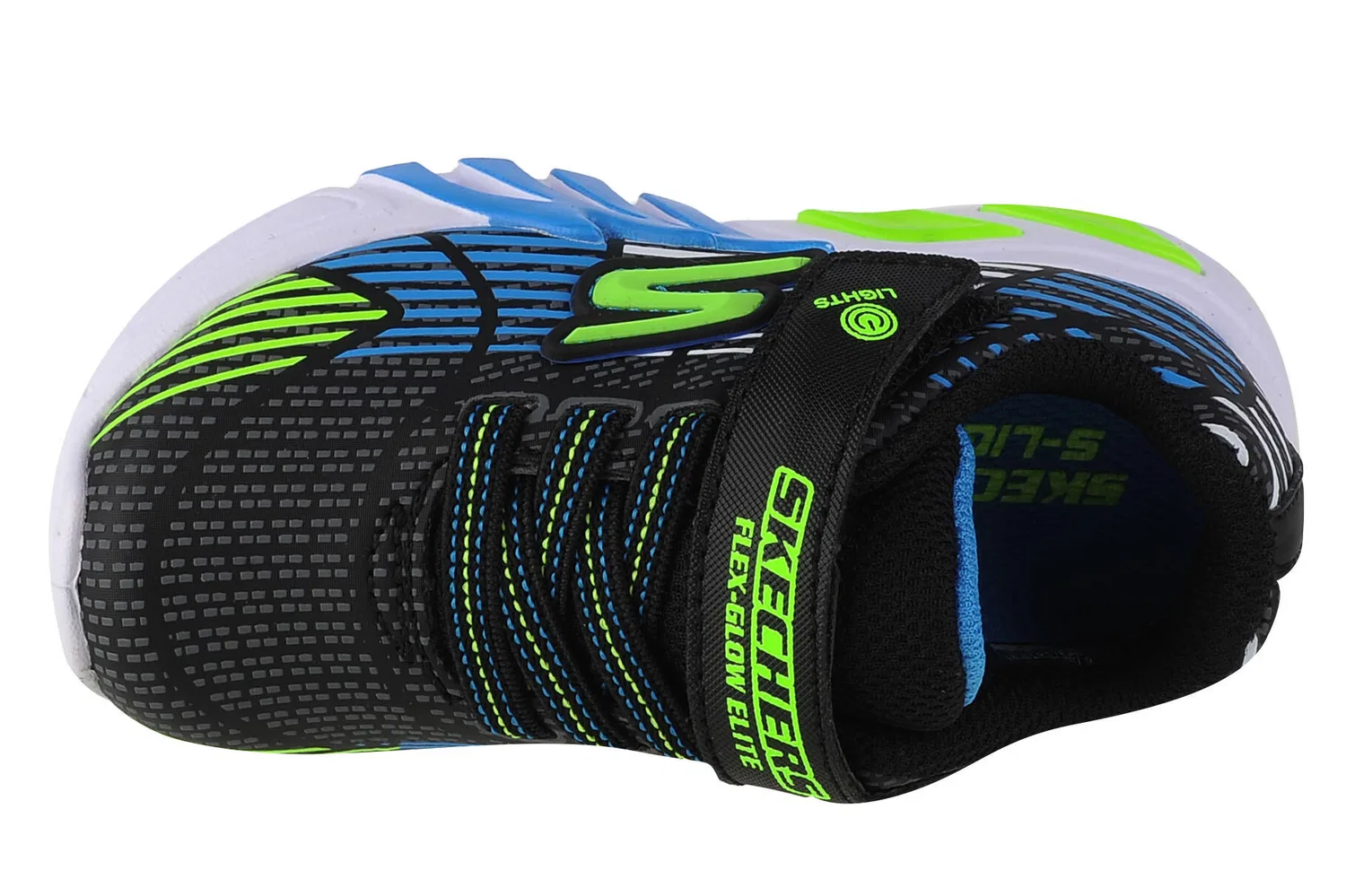 Детские кроссовки со светящейся подошвой Flexglow Elite Skechers, Schwarz — фото 3
