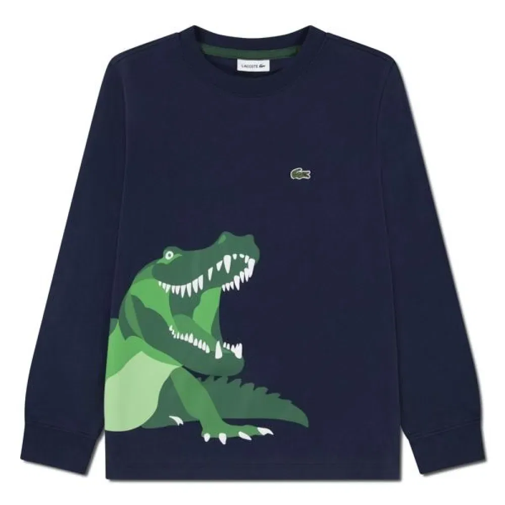 Футболка с длинным рукавом Team Lacoste Kids, синий