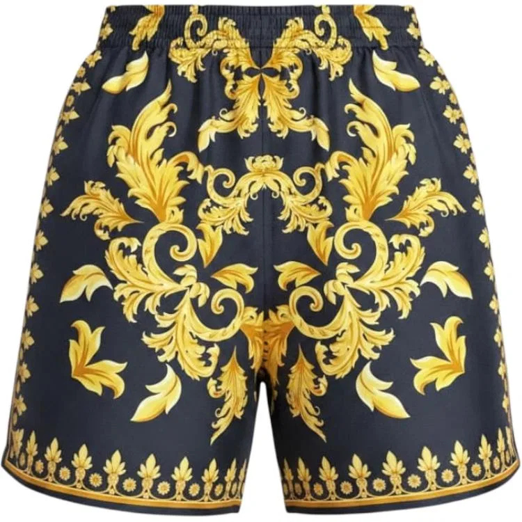 Шорты Casual прямого кроя VERSACE, Black