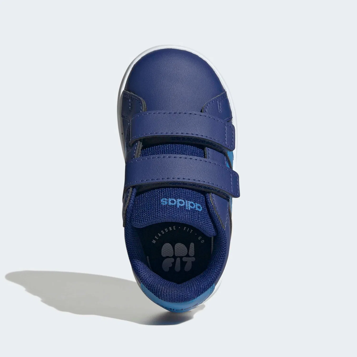 Детские кроссовки классические Grand Court 3.0 Adidas Sportswear, Mystery Ink/Lucid Ray Blue — фото 4