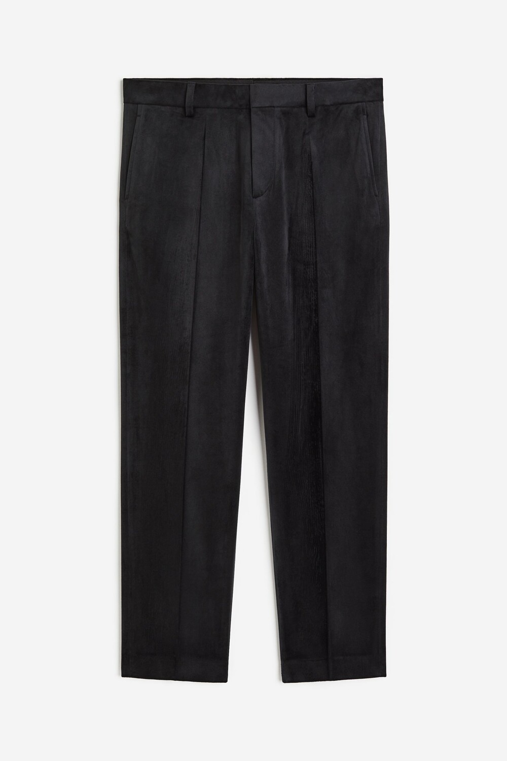 

Брюки H&M Regular Fit Velvet Suit, черный