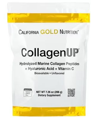 

Гиалуроновая Кислота и Витамин C California Gold Nutrition CollagenUP, 206 г