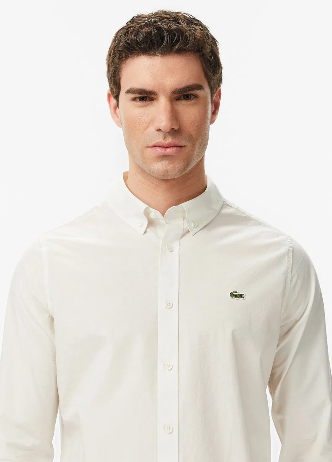 Рубашка Lacoste Slim Fit, кремовый — фото 2