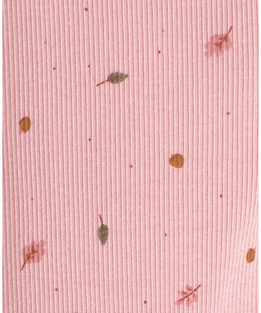 Комплект из кардигана, боди и штанов Leaves Pattern Carter's, Pink — фото 4