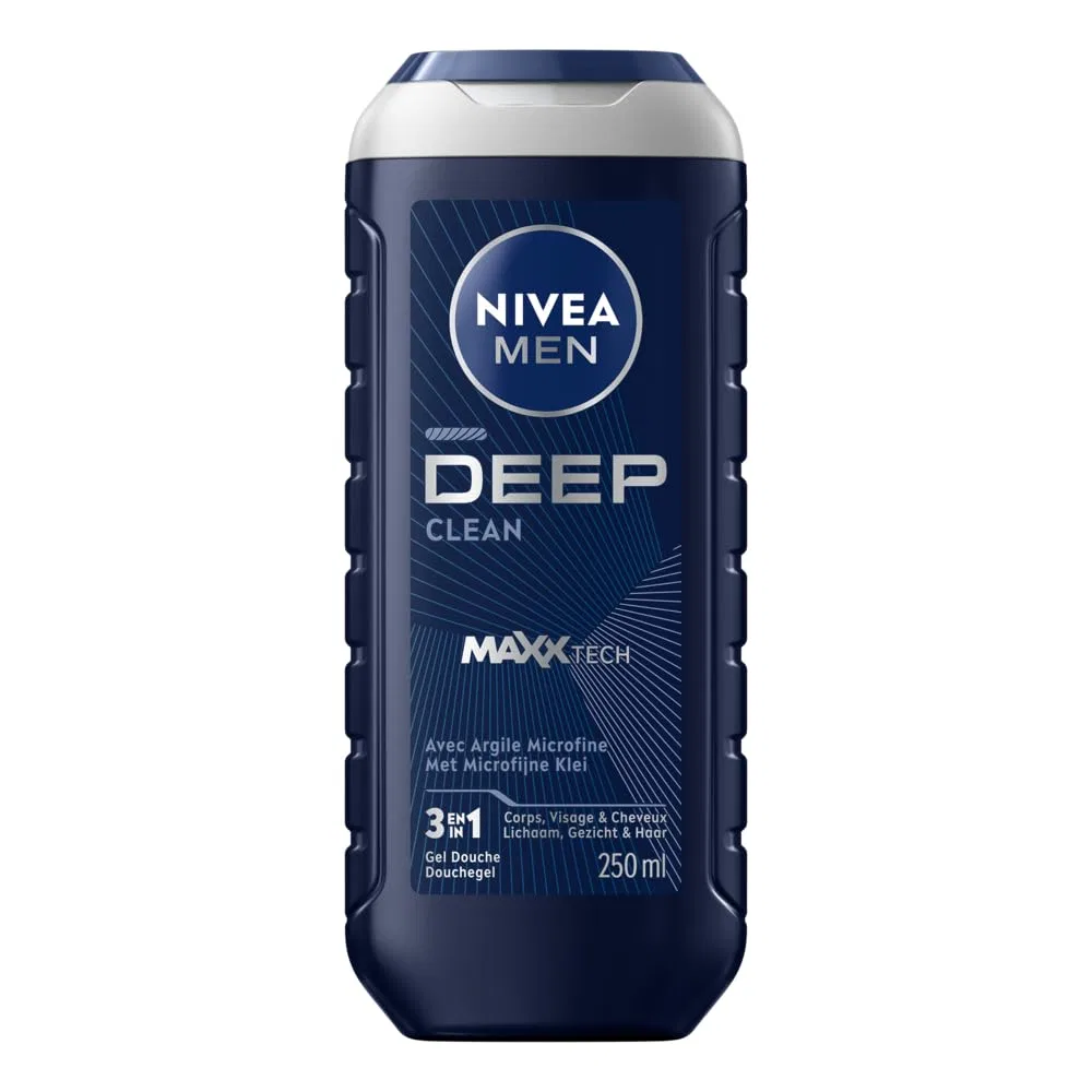 Гель для душа NIVEA MEN Active Clean с активированным углем, 250 мл, Fresh
