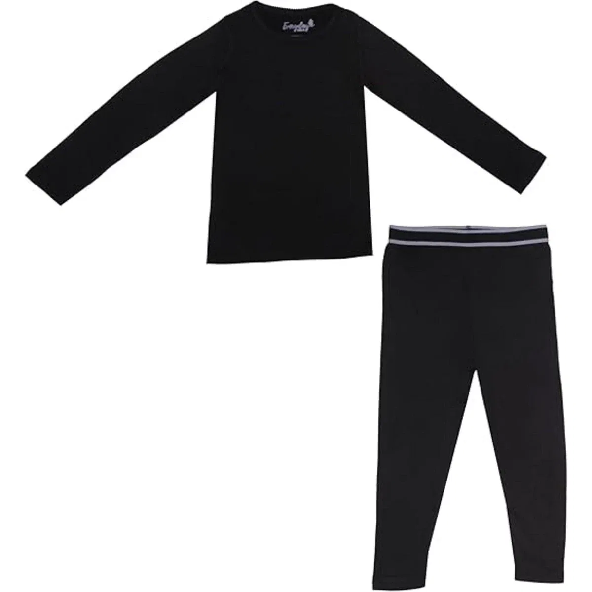 Детский комплект термобелья для девочек с принтом Everyday Kids, Black — фото 2