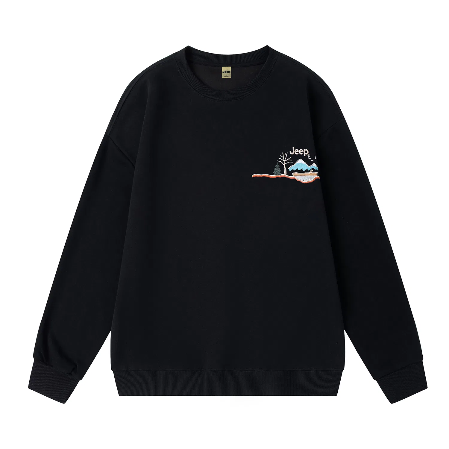 Свитшот детский с круглым вырезом Jeep, Black