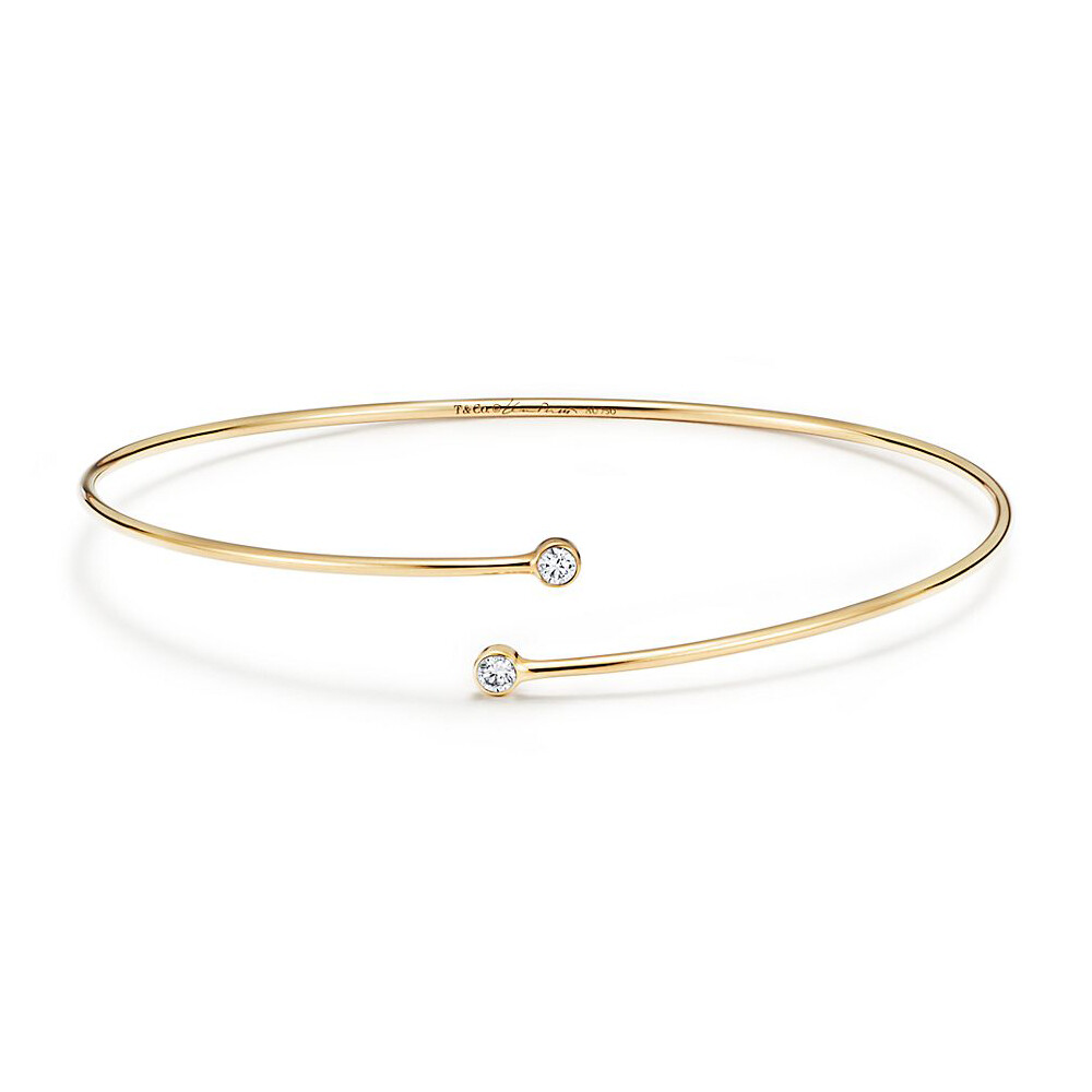 

Браслет Tiffany & Co. Elsa Peretti Diamond Hoop Single-row, золото