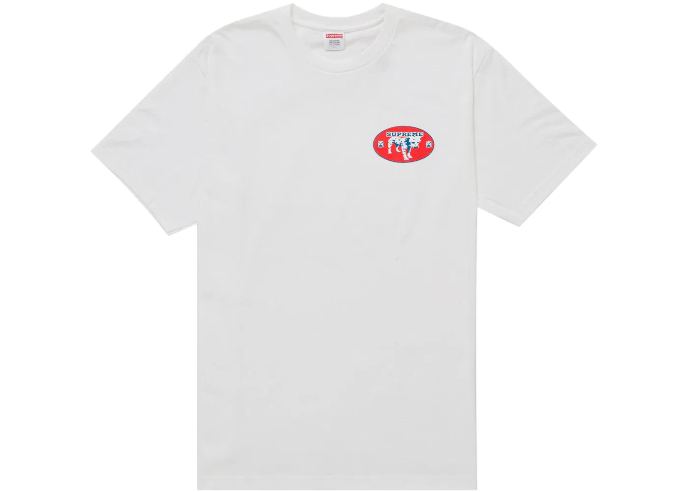 Мужская футболка с принтом Supreme Dalmatian Tee Supreme, White — фото 2