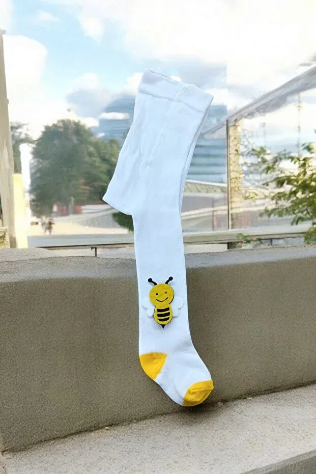 Детские носки с фетровой фигуркой arılı Özkardeşler Baby, White