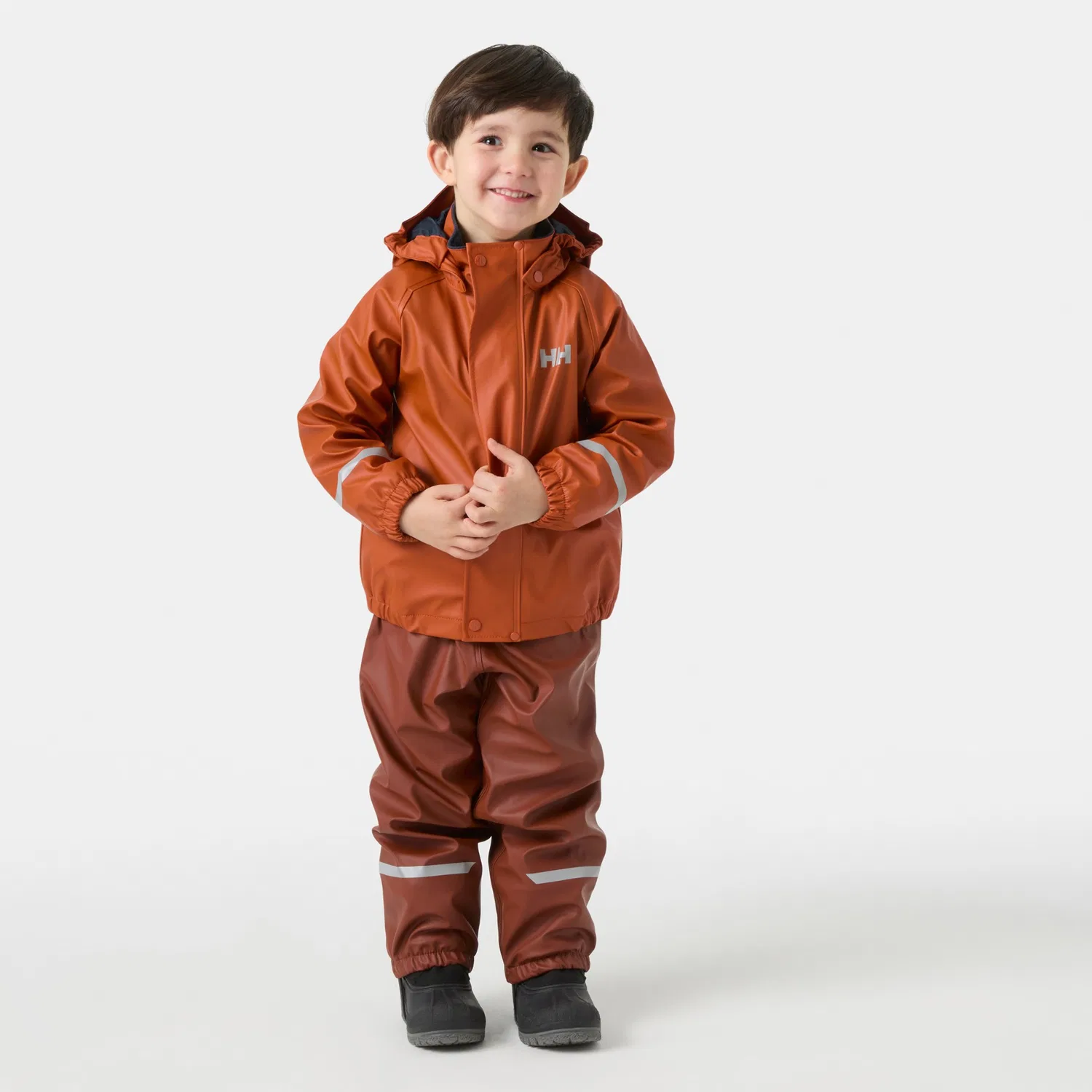 Дождевой комплект с флисовой подкладкой 2.0 PU, модель Bergen, Helly Hansen, Iron Oxide — фото 2