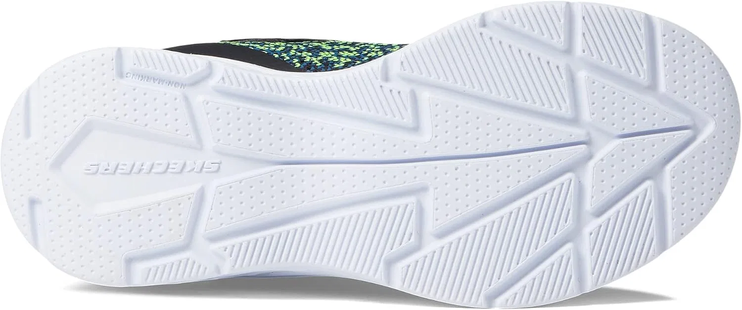Детские кроссовки для мальчиков Microspec II Skechers, Black/Blue/Lime — фото 4