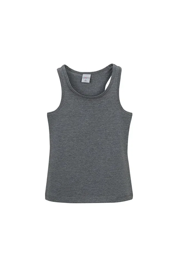Детская майка для девочек хлопковая Lovetti, Gray 4